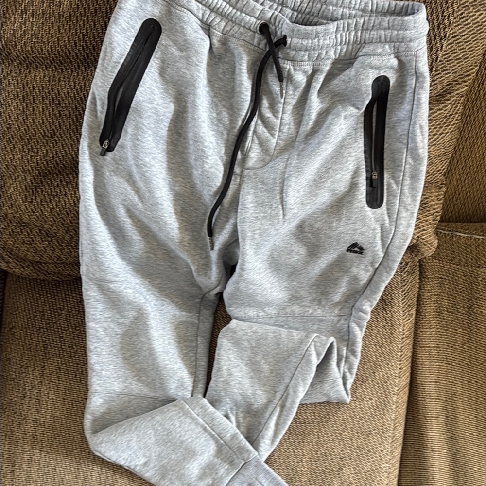RBX Gray Joggers with Tapered Ankle Design